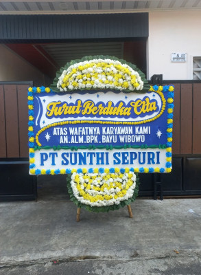 Papan Bunga Duka di Waru
