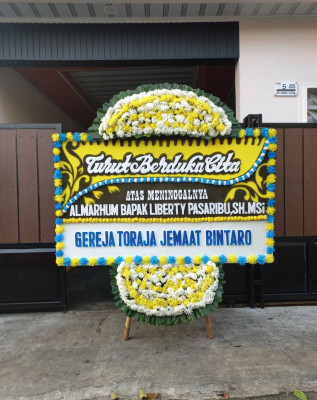 Papan Bunga Duka di Waru